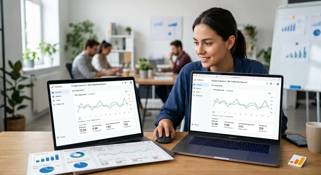 Google Analytics 4 site trafiği raporları